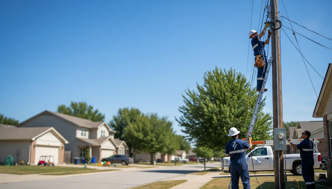 Residential electrician providing installation services in North Georgetown, OH